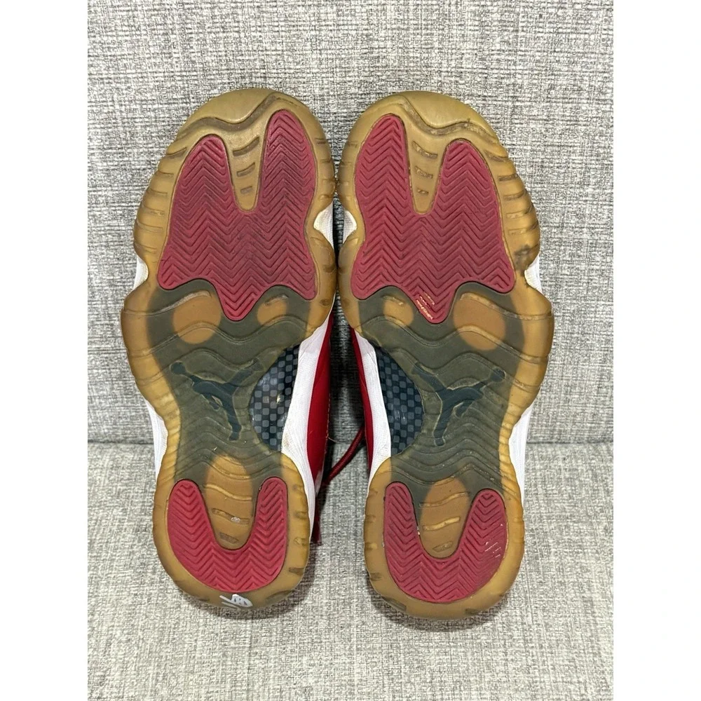 Nike Air Jordan 11 Retro 'Win Like 96 Red' Patent Leather Sneakers Size 9.5